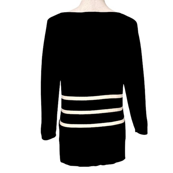 Bianca Nygard beautiful knit pullover top with stripe detail. Women's size S - Picture 2 of 6
